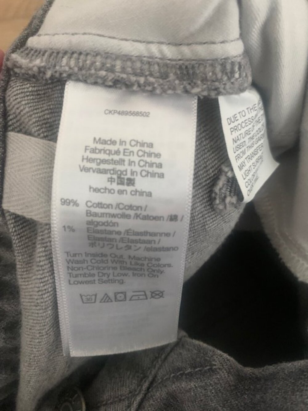 Madewell Curvy 90s Straight Jeans Gray High‎ Rise Cropped 26P Petite - Picture 9 of 9